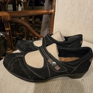 Rockport Cobb Hill Nadia Black Leather Women's Mary Jane Shoes 8.5